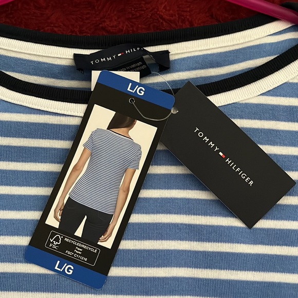 NWT Tommy Hilfiger stripe top - Picture 2 of 6